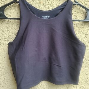 Old Navy Active Black Powersoft Sports Crop Bra JUNIOR SIZE XL (14/16)